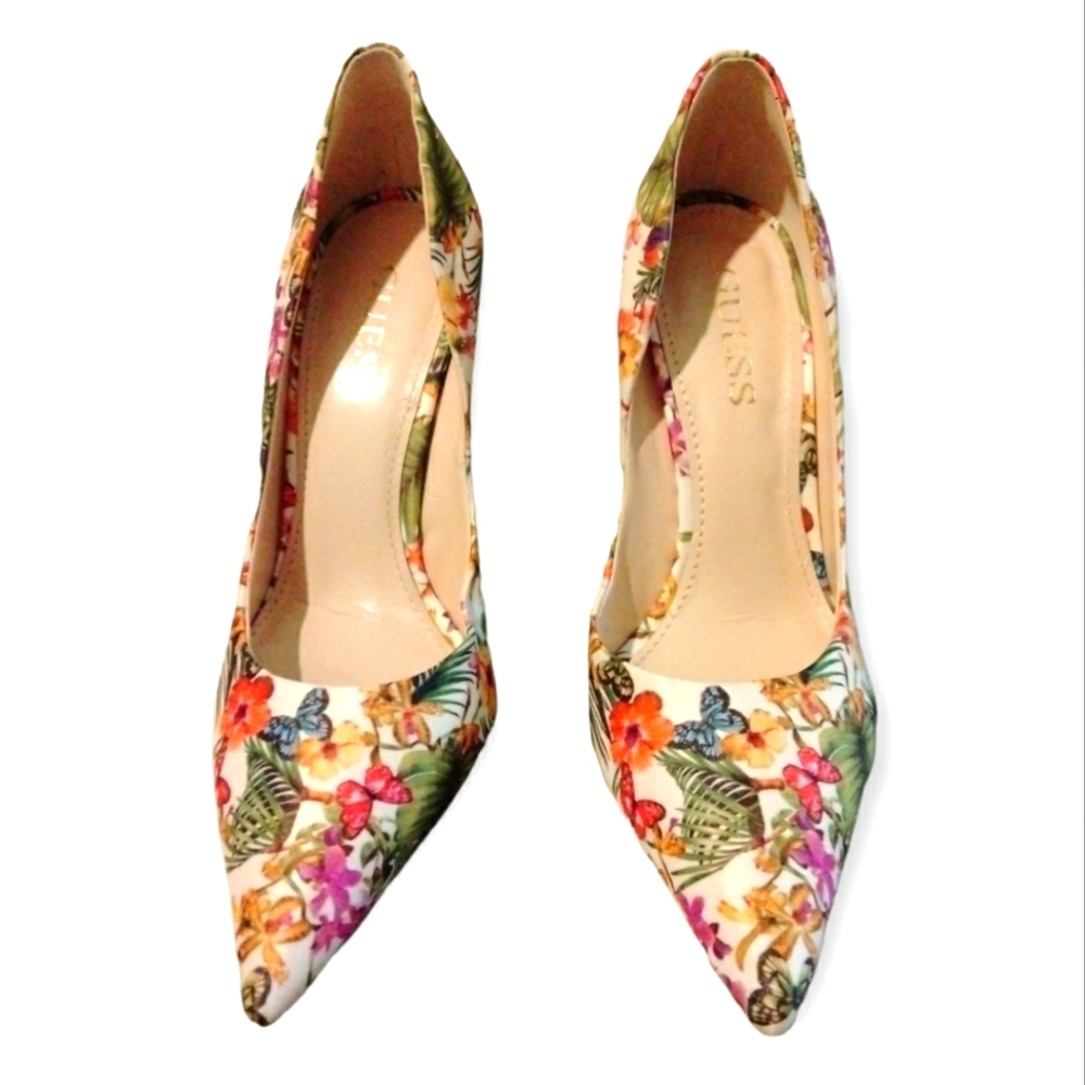 Floral Butterfly Heels by Guess
